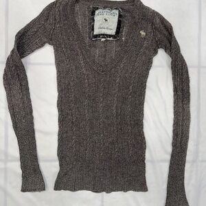 Vintage Y2K Abercrombie & Fitch Cable Knit Sweater Size Small